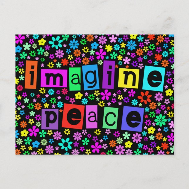 Imagine Peace Postcard Vykort (Framsida)