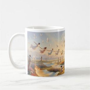 Imagine Peace Trädgård Drömlandskap Fantasy Mugg