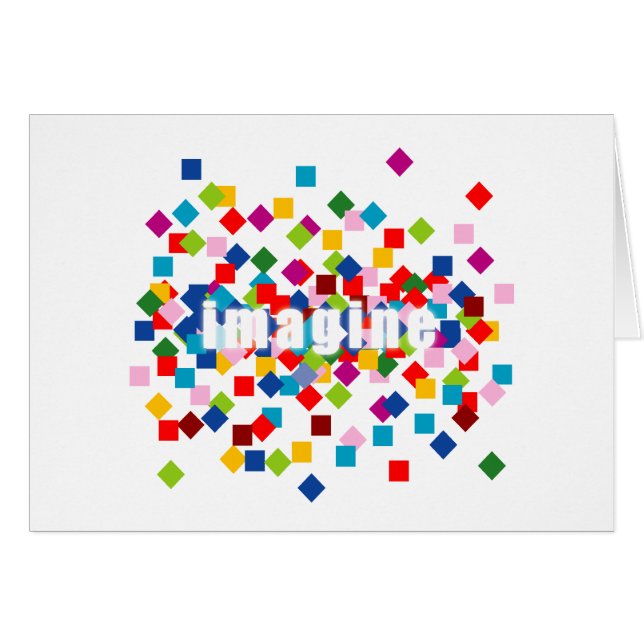 Imagine_squared bkgd(K) Hälsningskort (Framsidan Horizontal)