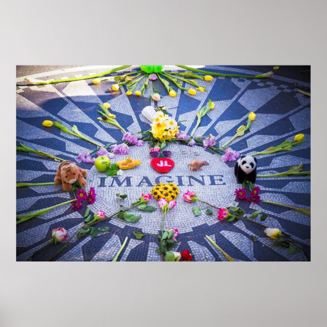 Imagine Strawberry Fält NYC Poster (Framsidan)