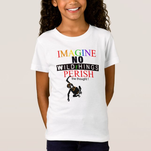 IMAGINE - Wildlife-Endangered animal grafik - T Shirt (Framsida)