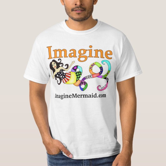 ImagineMermaid.com T-tröja T-shirt (Framsida)