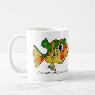 ImaginOCEAN Tecknad Box Fish Kaffemugg