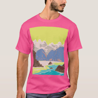 Imagoura Beach i Sanin Kaigan National Park WPA T Shirt