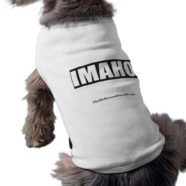 IMAHO Officiell Hollywood Outsider Hund tröja (Baksidan)