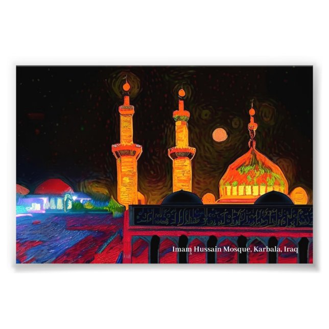 Imam Hussain Mosque, Karbala, Irak om Poster (Framsidan)