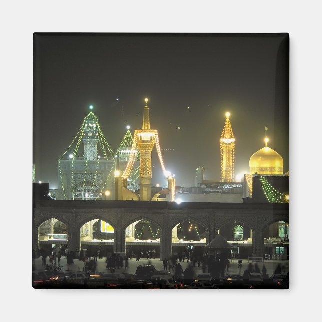 Imam Reza Shrine Complex nattetid, Mashhad Magnet (Framsidan)