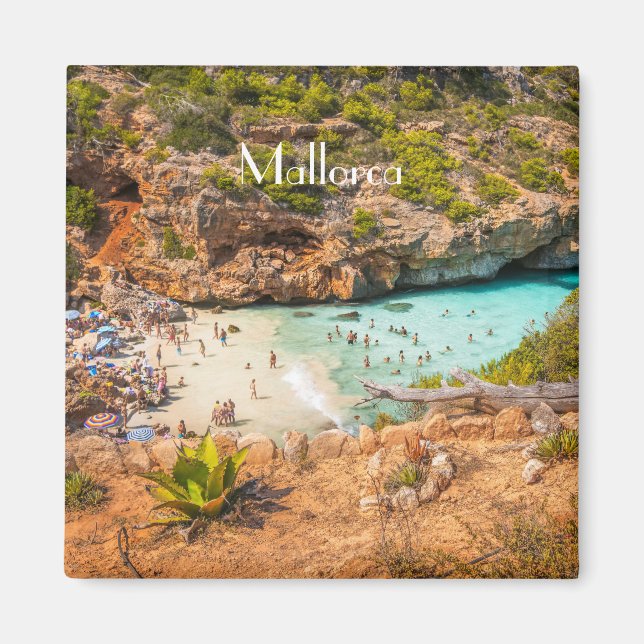 imán Cala Llombards en la isla de Mallorca Magnet (Framsidan)