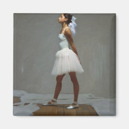 Iman con bailarina inspirada por Degas Magnet
