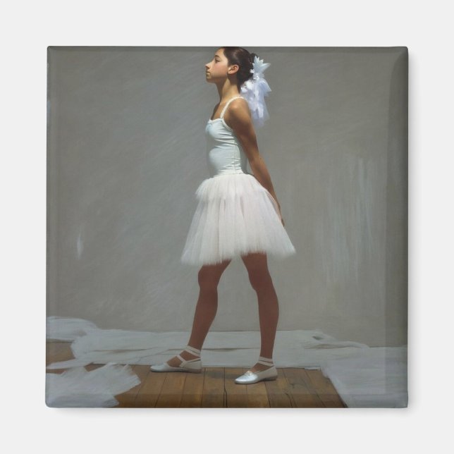 Iman con bailarina inspirada por Degas Magnet (Framsidan)