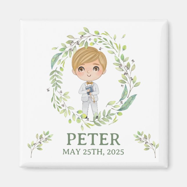 Imán cuadrado modelo Primera Comunión PETER Magnet (Framsidan)