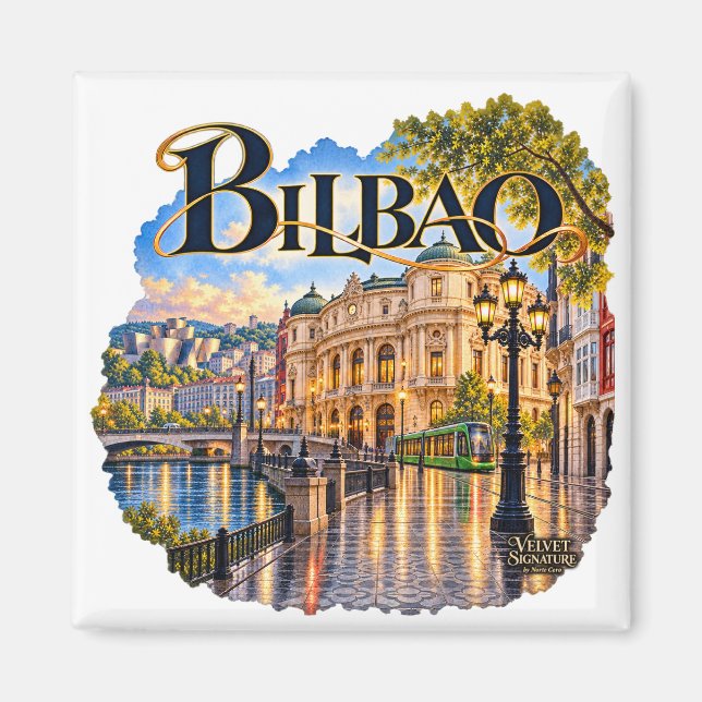 Imán de nevera Bilbao Magnet (Framsidan)