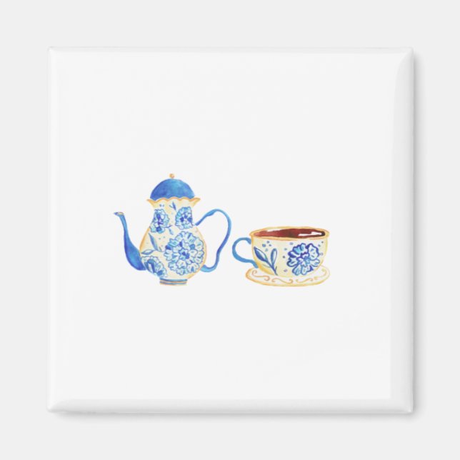 Iman floral azul magnet (Framsidan)