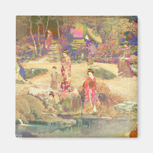 Imán Japanska Garden II/Tvättat utgåva Magnet