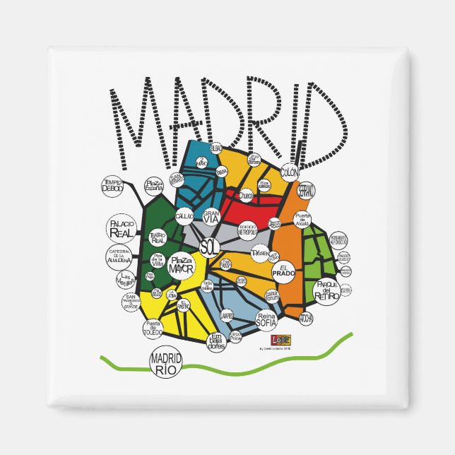 IMAN MADRID. CITIES COLLECTION. MAGNET (Framsidan)