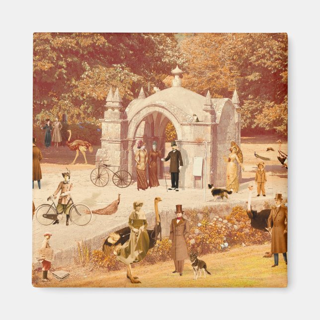 Imán Os Avestruzes de Ponte de Lima / Ostriche Magnet (Framsidan)