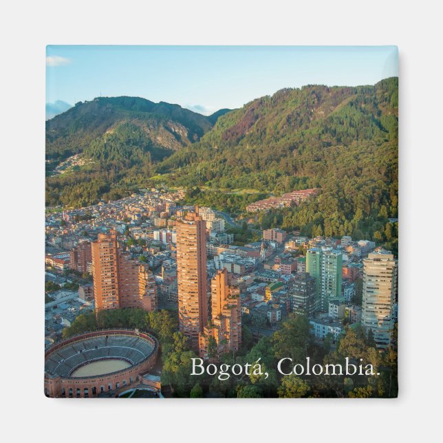 Imán, panorámica Bogotá, Colombia. Magnet (Framsidan)
