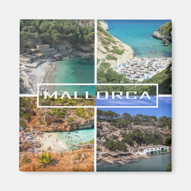 imán playas y calas de Mallorca - Majorca Magnet (Framsidan)