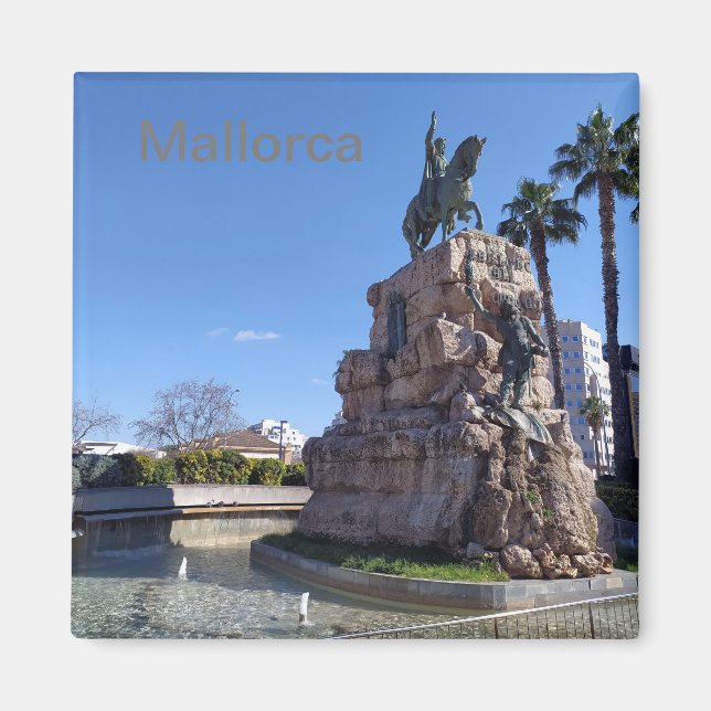 imán Plaza España de Palma de Mallorca Magnet (Framsidan)