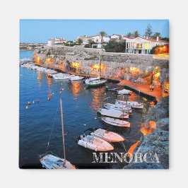 imán puerto de Es Castell en Menorca Magnet