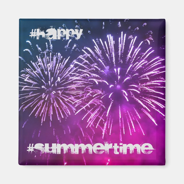 Iman violet fireworks summer night magnet (Framsidan)