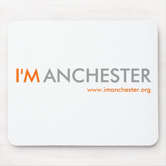 I'Manchester musmatta (vit) (Framsidan)