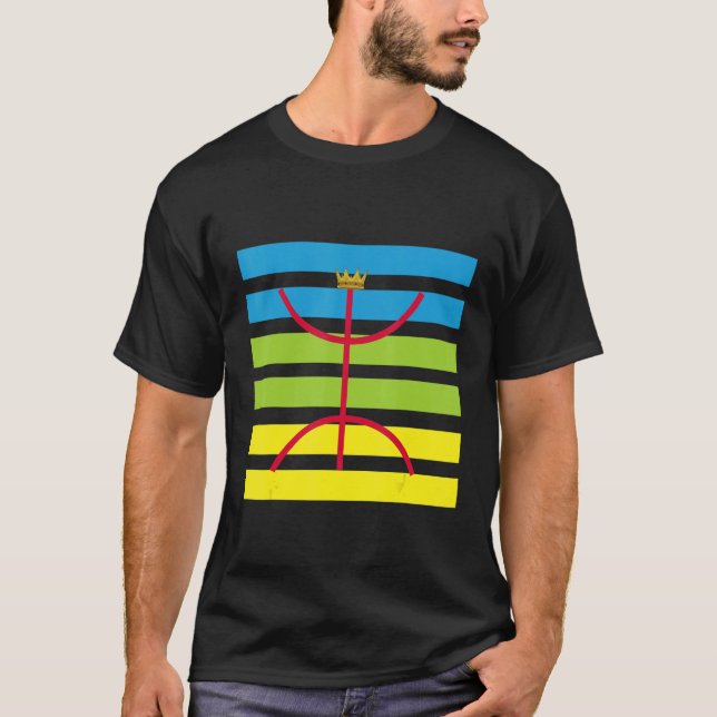 Imazighen Tifinagh Culture Amazigh T Shirt (Framsida)