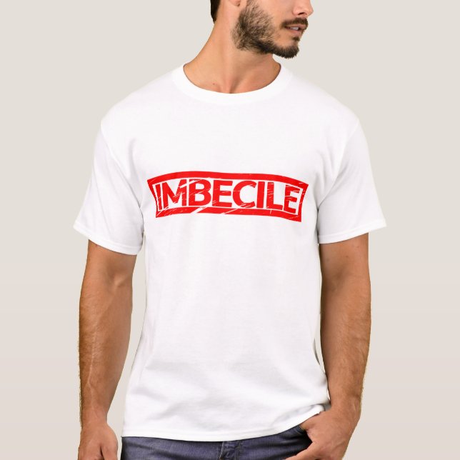 Imbecile Frimärke T Shirt (Framsida)