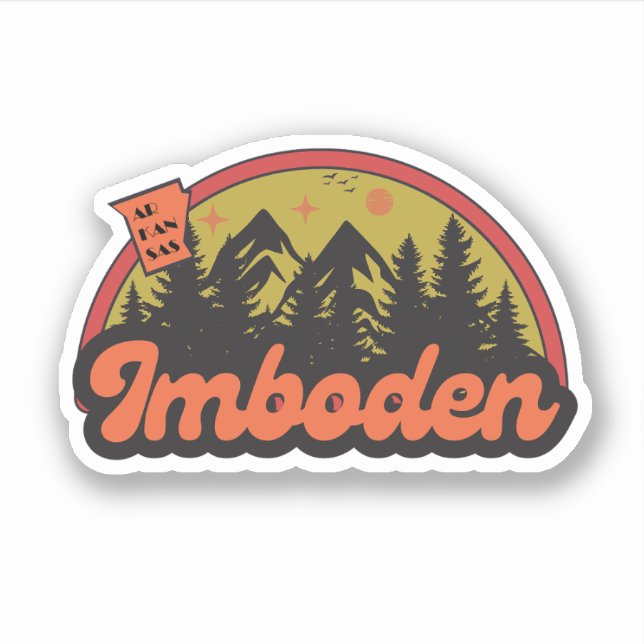 Imboden, Arkansas Sticker Klistermärken (Framsida)