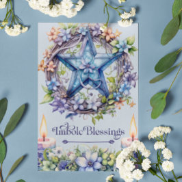 Imbolc Blessings St. Brigids Day Candlemas Helgkort