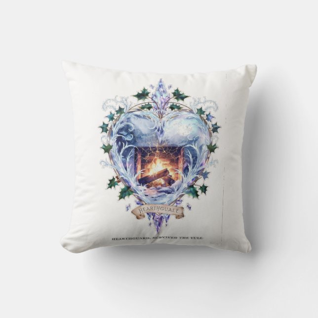 Imbolc Candle Veil T-Shirt | Veiled Rebirth Flame  Kudde (Framsida)