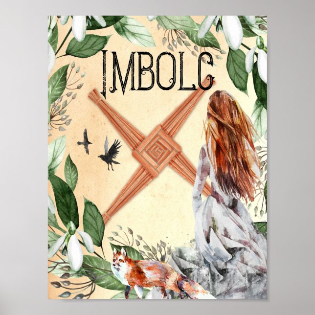 IMBOLC, CANDLEMAS WICCAN SABBAT POSTER (Framsidan)