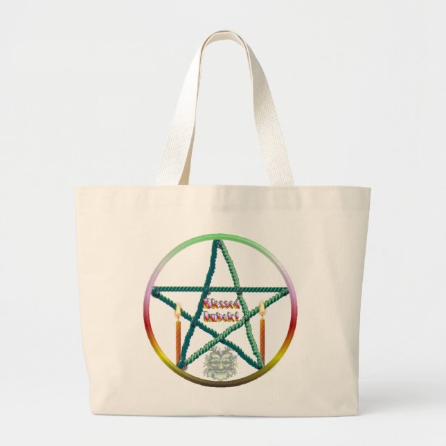 Imbolc Pentacle Jumbo Tygkasse (Framsidan)