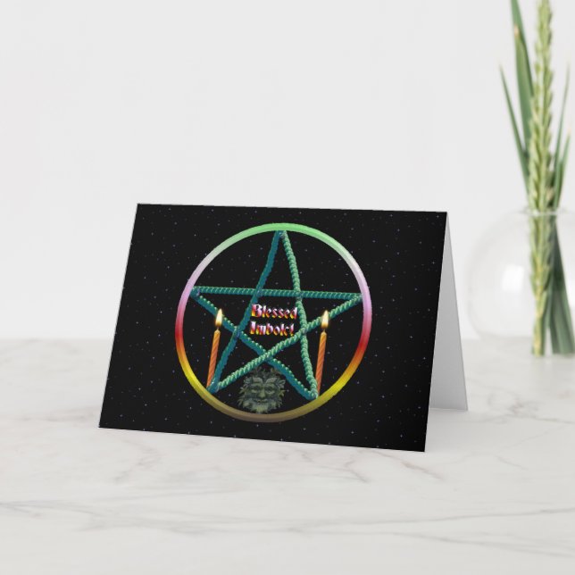 Imbolc Pentacle Kort (Framsida)