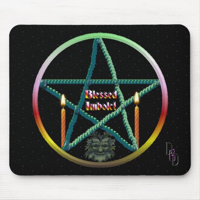 Imbolc Pentacle Musmatta (Framsidan)