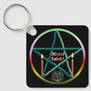 Imbolc Pentacle Nyckelring