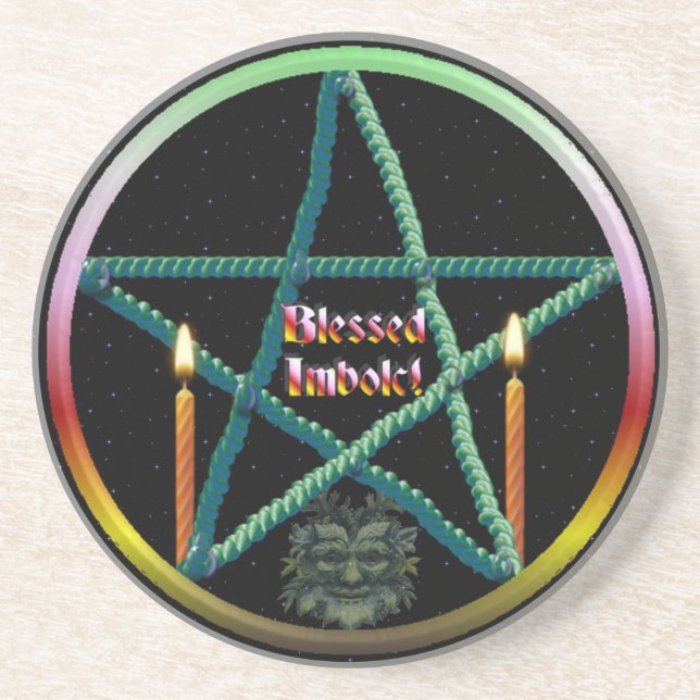 Imbolc Pentacle Underlägg (Framsidan)