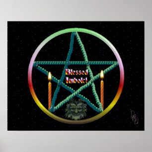 Imbolc Pentakel Affisch