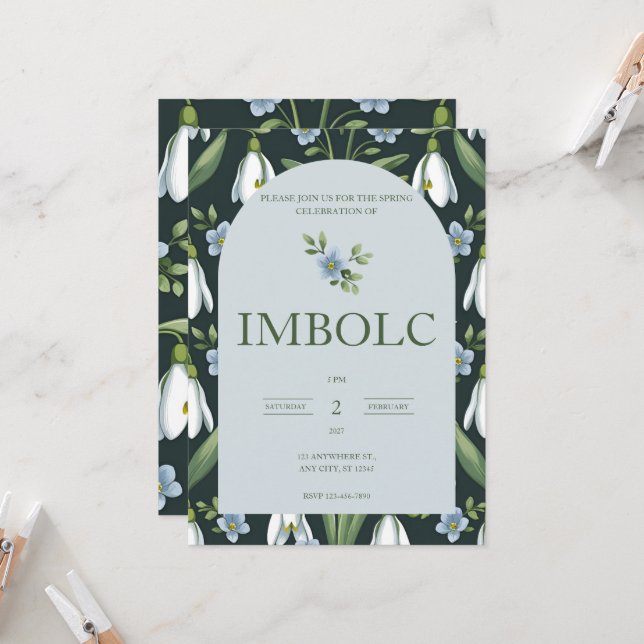 Imbolc | Wheel of the Year-inbjudan Inbjudningar (Fram/Back In Situ)