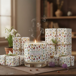 Imbolc Wrapping Paper Pagan Seasonal Pattern  Presentpapper