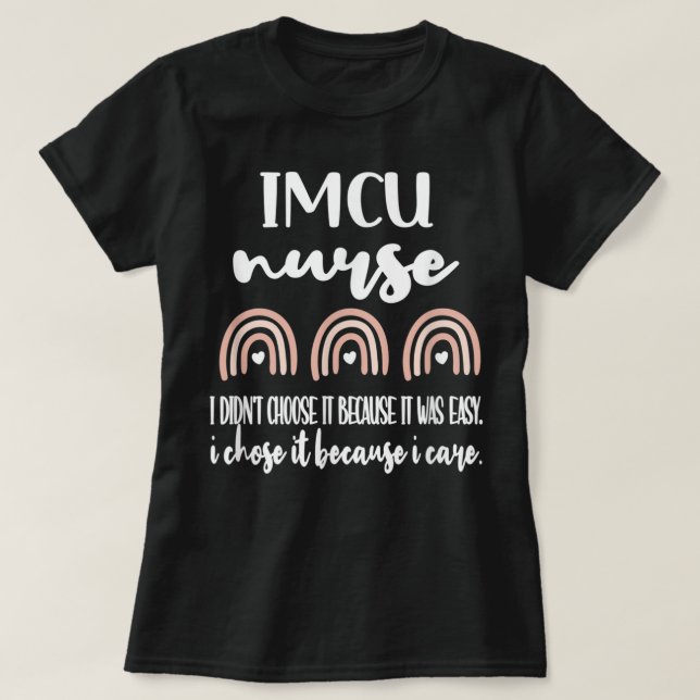 IMCU Sjuksköterskebehandlingsenhet för sjuksköters T Shirt (Design framsida)