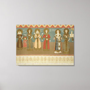 Imereth: frescoes från den Gelati kloster, Canvastryck