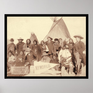 Imförhandsare & Lakota Indians SD 1891 Poster