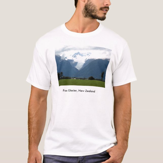 IMG_0144 rävglaciär som är nyazeeländsk Tee Shirt (Framsida)