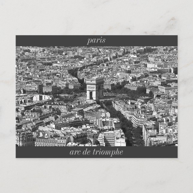 IMG_2588_2, arc de triomphe, paris Vykort (Framsida)