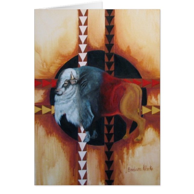 IMG_2593white-buffel Hälsningskort (Framsidan)