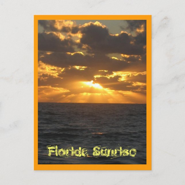 IMG_2860, Florida Sunrise Vykort (Framsida)