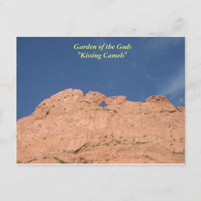 IMG_4232, Garden of the Gods"Kissing Camels" Vykort (Framsida)