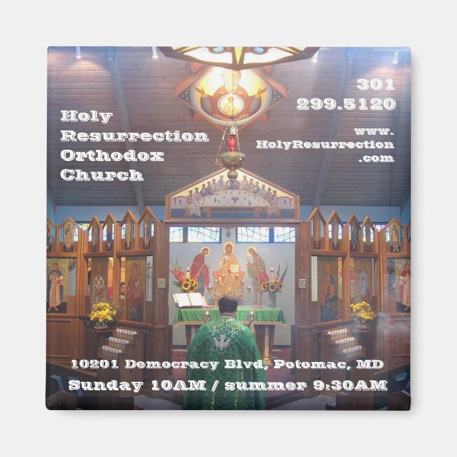 IMG_7602, HeligaResurrectionOrthodoxChurch, 10201. Magnet (Framsidan)