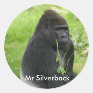 IMG_8810, Silverback Runt Klistermärke